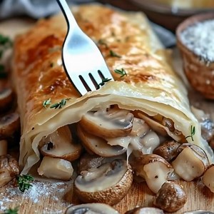 Feuilleté léger aux champignons Ingrédients: 1. 500 grammes de pâte feuilletée 2. 600 grammes de champignons de Paris frais 3. 120 grammes d'échalotes 4. 10 grammes d'ail frais 5. 60 grammes de beurre doux 6. 30 grammes d'huile d'olive 7. 200 grammes de crème fraîche légère 8. 150 grammes de fromage râpé type emmental ou comté 9. 30 grammes de persil frais 10. 8 grammes de sel fin 11. 4 grammes de poivre noir moulu Instructions: 1. Préchauffez le four: 1.1. Préchauffez votre four à 180°C. Tapiss