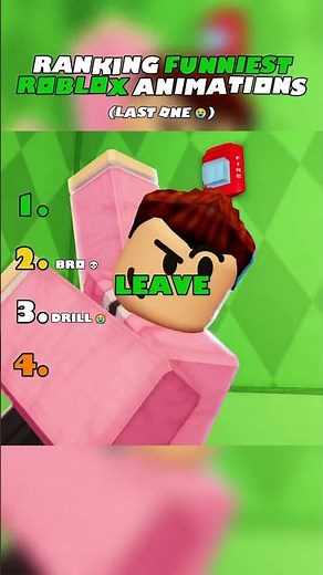 Ranking Funniest Roblox Animation (last one is so relatable 😭)