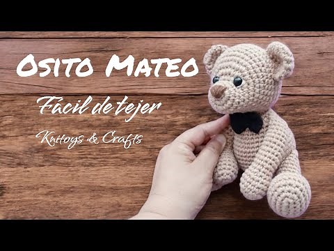 Mateo amigurumi crochet bear - easy to knit