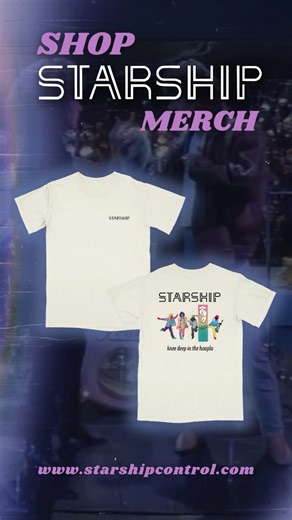 ONLINE EXCLUSIVE STARSHIP MERCH available here: https://starship.merchmadeeasy.com 🚀 #starship #80s #webuiltthiscity #merch #bandmerch | Starship Featuring Mickey Thomas