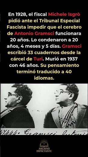 Querían silenciar su cerebro 20 años — escribió el marxismo del siglo XX desde su celda 🧠 #Historia
