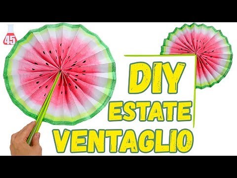 Come fare un VENTAGLIO di carta | DIY Lavoretti di carta