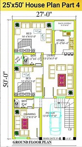 Compact 27'x50' House Plan Overview Smart Design in 60 Seconds