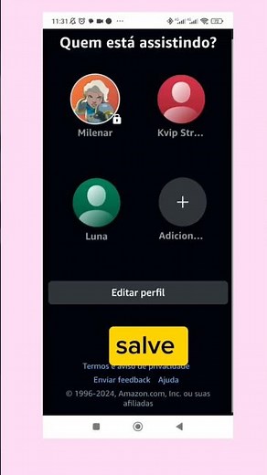 Como criar uma tela e colocar PIN na Prime vídeo.