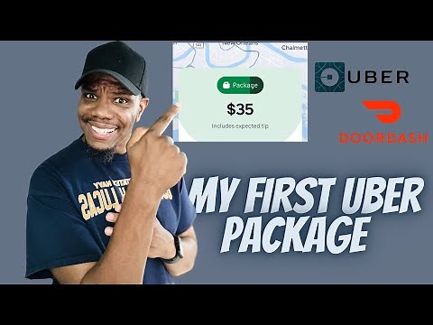 My FIRST UBER PACKAGE Delivery! | Uber | DoorDash | GrubHub Ride a long