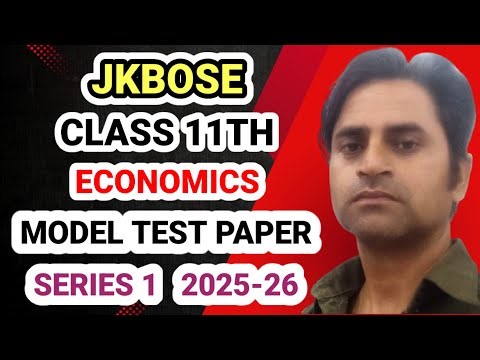 jkbose class 11th economics model question paper 📘 | series 1 | economics solved sample paper 2025 💯