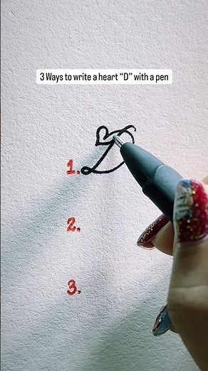 3 Ways To Write A Heart Font “D”