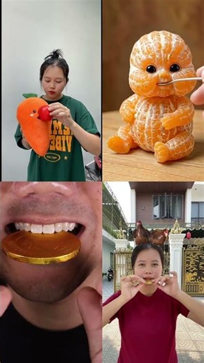 Lucu & Enak! Bayi jeruk dan koin cokelat raksasa 🍊🍫😋