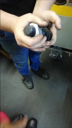 AFTER PROOF LOAD TEST ON M36 NUT USING HYDRAULIC TENSILE TESTING MACHINE IN MECHANICAL LABORATORY