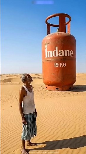He transformed a gas tank into his house