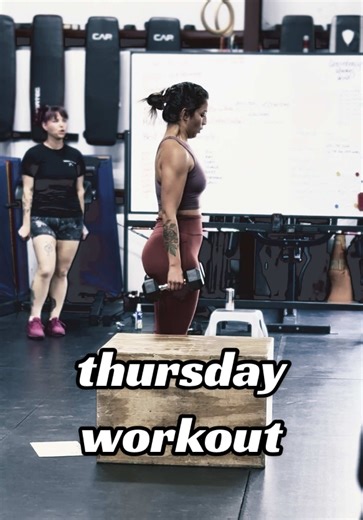 WORKOUT OF THE DAY 4 • 3min Rounds 🔥 400m Row Max Effort Double DB Box Step Overs @CRZ YOGA Full Fit @NOBULL Kicks #crossfit #fitnessinfluencer #fyp #strongwomen #fitnessjourney