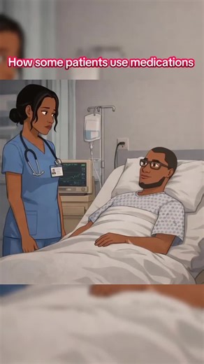 How patients use medications #funnyvideo #cartoon #animeedits #animation #funnymemes