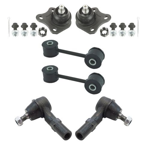VW Beetle Golf Jetta Front 6 Piece Steering & Suspension Kit TRQ PSA06513