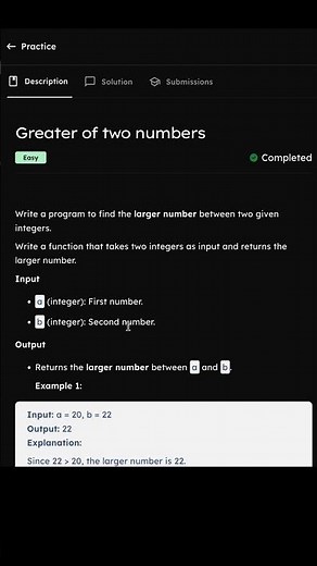 Greater of Two Numbers in Java | Easy Java Coding Question Explained