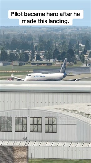 Pilot became hero after he made this landing. #bestairplanegame #gamesforairplane #flightsimulator #b747 #emergencylandimg | Ryan