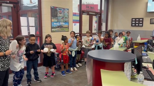 Sound parade by Ms. Aguilar’s class: After experimenting with different ways to make sound, Ms. Aguilar’s class blessed our office staff with a sound parade. | Garfield Elementary
