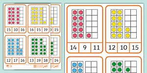 Ten-Frame Counting to 20 Matching Game