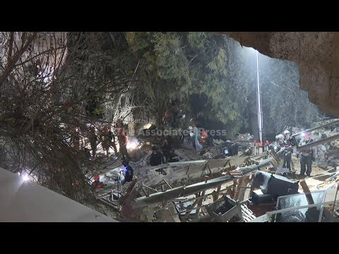 Israel’s rescue services search for people after Iran strikes Haifa apartment building