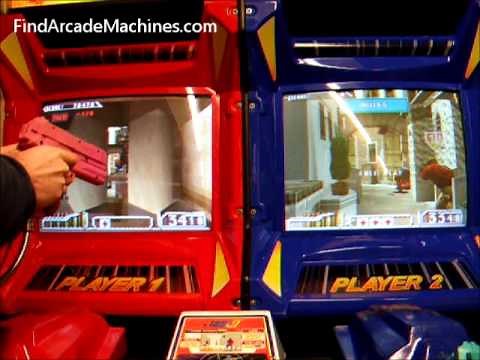 Time Crisis 2 Twin Shooter Arcade Machine in Play