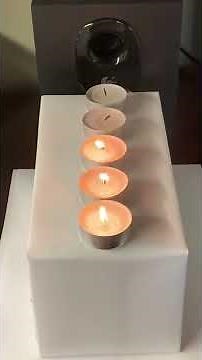 How to see sound blowing out candles