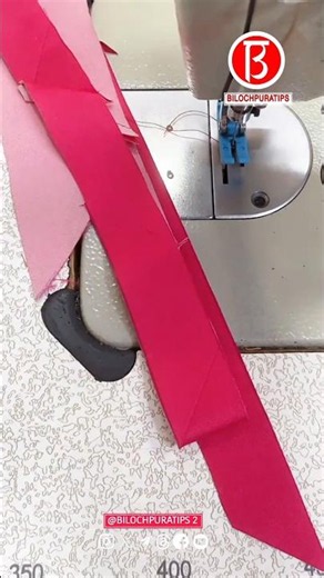 Homemade bias binding strip