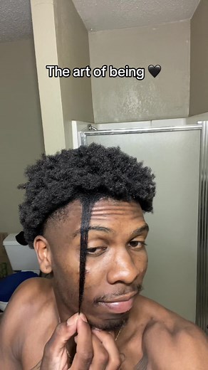 When shrinkage is uour worst enemy🤦🏾‍♂️ #like #hair #blackhair #blackmenhairstyles #4chair #4bhair #fyp #blackhairstyle