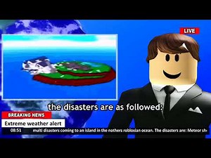 Bloxburg news a.k.a. "some dumb idiot has put the weather machine on 7" meme from video by ‪@Buur‬