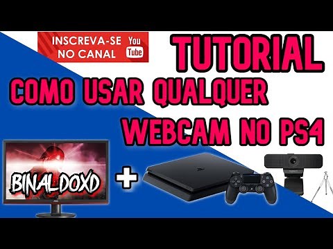 TUTORIAL - COMO USAR QUALQUER WEBCAM NO PS4(COM REMOTE PLAY - ESPELHAR TELA DO PS4 NO PC)