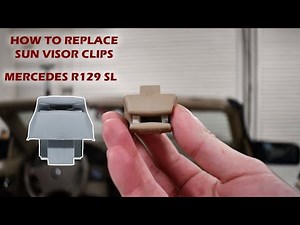 How to Replace Sun Visor Mounting Clips - Mercedes-Benz R129 SL-Class