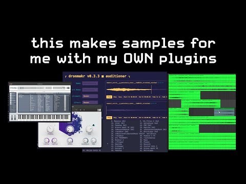 Using Your Own Plugins With This Free Sample Generator | dronmakr