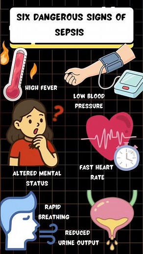 Six signs of sepsis
