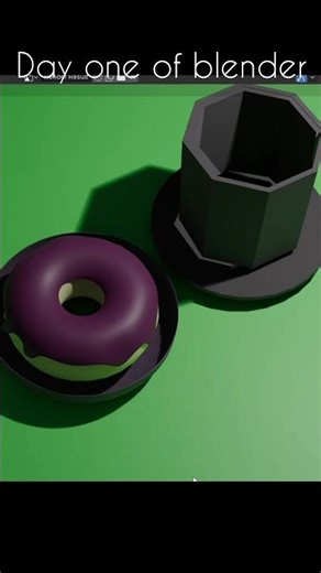 pov yiu first time using blender Woth a tutorial playing in the braground