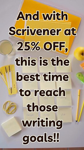1.2K views | Shopping for the writer in your life (or for yourself)? Scrivener is 25% off during Black Friday/Cyber Monday! From brainstorming to organizing to publishing, this is the perfect gift that every writer will love! Use special code BLACKFRIDAY2025 at checkout, valid from Nov 28th to Dec 1st: | Scrivener | Facebook