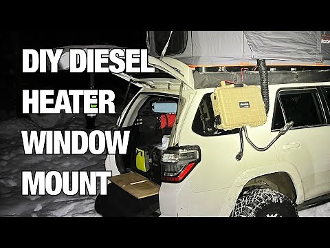 DIY Diesel Heater Window Mount