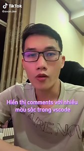 Hiển thị comments rõ ràng với nhiều màu sắc trong vscode với extension này #evondev #learnontiktok #coding #laptrinh #it