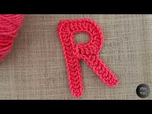 How to crochet alphabet letters | Crochet Letter R | crochet alphabet letters tutorial