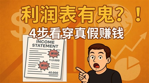 投资者必看｜利润表（损益表）深度解析：4步评估盈利质量，发掘高品质公司｜财报分析核心技巧