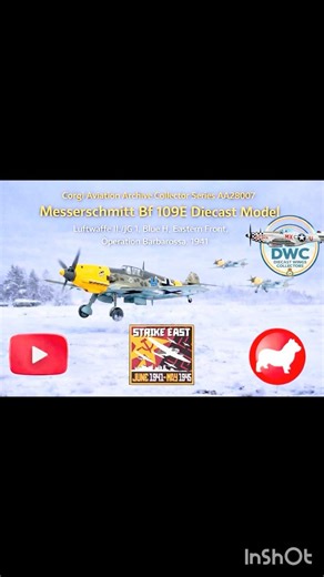 Corgi Me109 E jabo - Russia 1943 #me109 #luftwaffe #diecast #model #modelaircraft #aviation #review