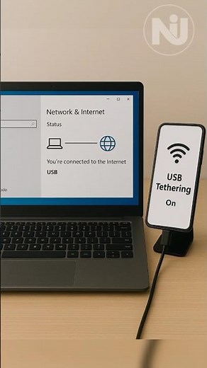 Laptop me Mobile Internet USB Cable se! 😱🔥 #Shorts