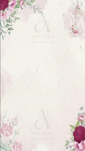 Retirement Party Motion Background Video | Floral Theme Design 10