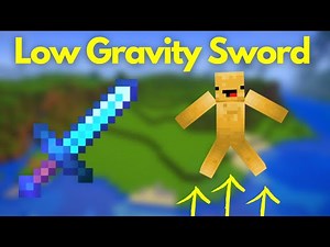 How To Make A Low Gravity Sword On Minecraft Using Commands!