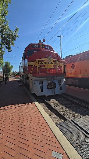 Santa Fe 108. EMD FP45 at the Southern California Railway Museum in Perris California. #socalrailway #trains #museum #public #railway #train #trainmuseum #locomotive | John’s Tales From The Rails | Facebook