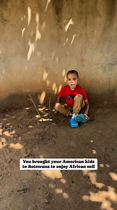 Building castle with African soil is such a vibe this week. Our kids really enjoy Botswana. They barely go in the house 🏠 | Neo KirchBaby