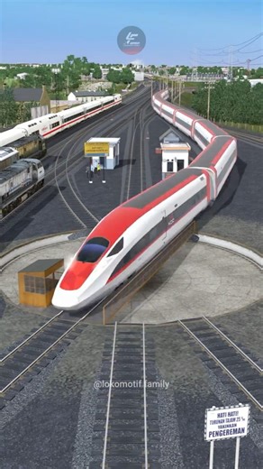 2 High Speed Trains Cross Train Queue at Turntable Crossing #railroad #railtrack #railway #train