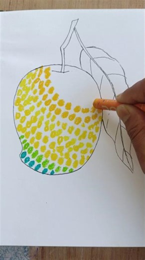 DIY Easy Creative Mango Art for kids #kidsvideo#kidstv#kids#shorts#diy#satisfyingvideo#ytshorts#diy