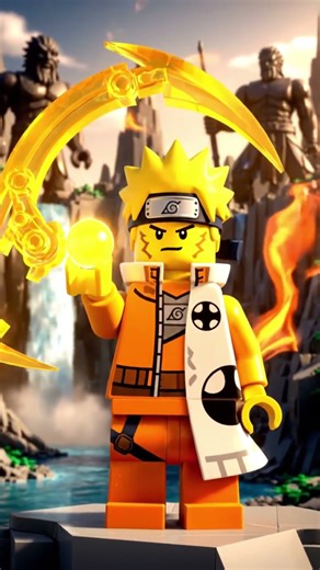 Naruto Lục Đạo vs Sasuke Rinnegan - Trận chiến LEGO Naruto | Rasenshuriken vs Susanoo