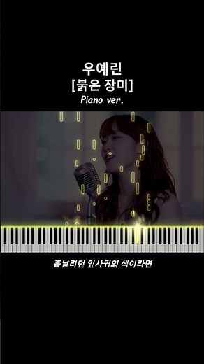 우예린 - 붉은 장미 피아노 ver.