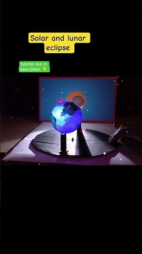 Solar and lunar eclipse Working model #solareclipse #lunareclipse #viralshort #kansalcreation
