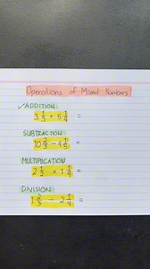 2.7K views · 18 reactions | Operations of Mixed Numbers#reels #fyp #math #mathematics #numbers #trick #fbreels #explorepage #trend #viral #hacks #MathHelp #mathgenius #education #lessons #reelsfb #mathlove #mathtutor #mathtips #mathisfun #MathWiz #reelsvideo #reelsviral #reelsfb #reelsinstagram #mathreview #MathChallenge #education #educational #MathHacks | Math Wiz | Facebook