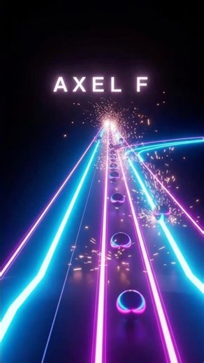 Axel F 🔥 Marble Music Run | Satisfying Beats You Can Feel 🎶✨ #shorts